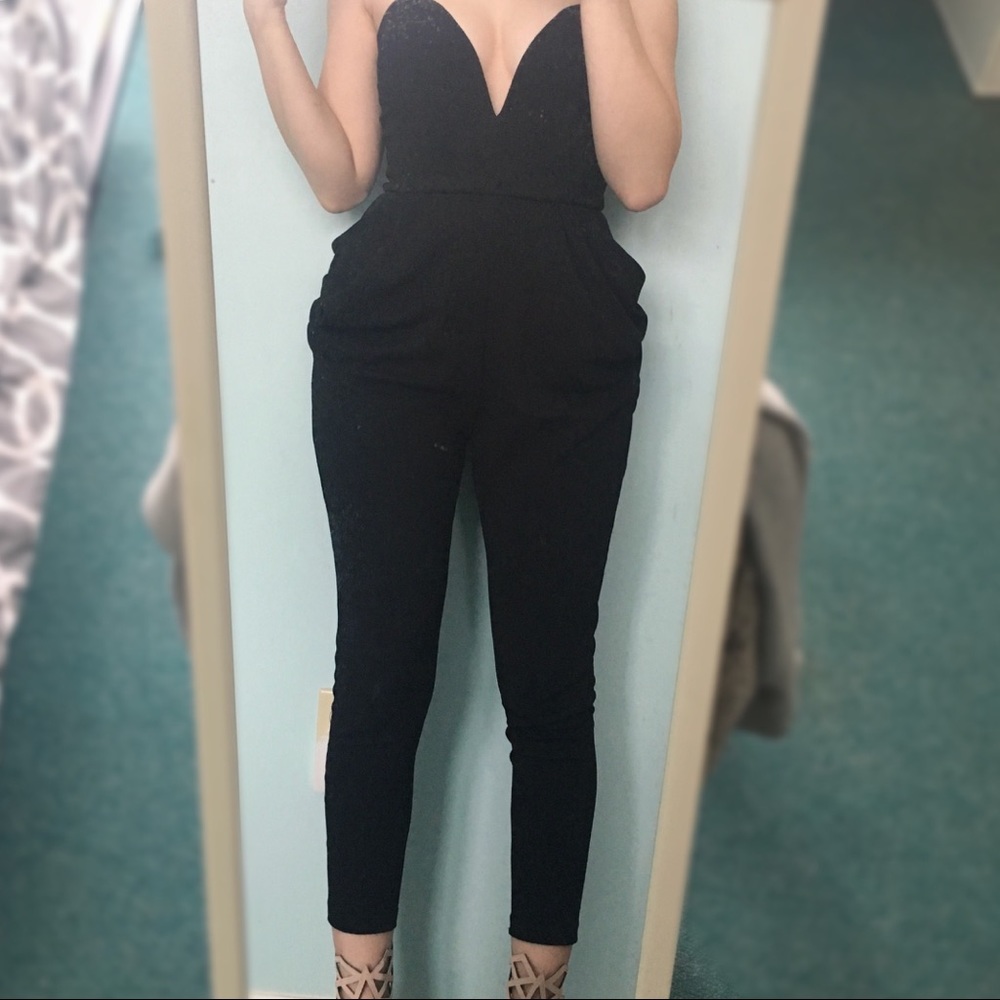 Sweetheart Neck Jumpsuit: NWOT